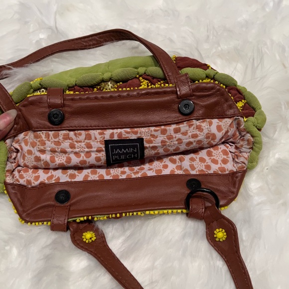 Jasmine Puech Paris Beaded Floral Chiffon Purse - Picture 3 of 4